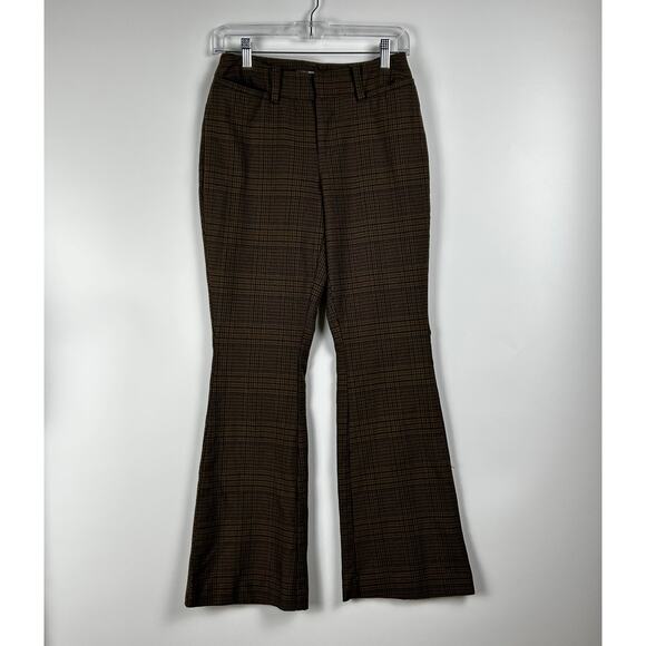 Urban Outfitters Jamie Flare Trouser Pant Mid Rise Dark Academia Womens Size 2 - Picture 3 of 11